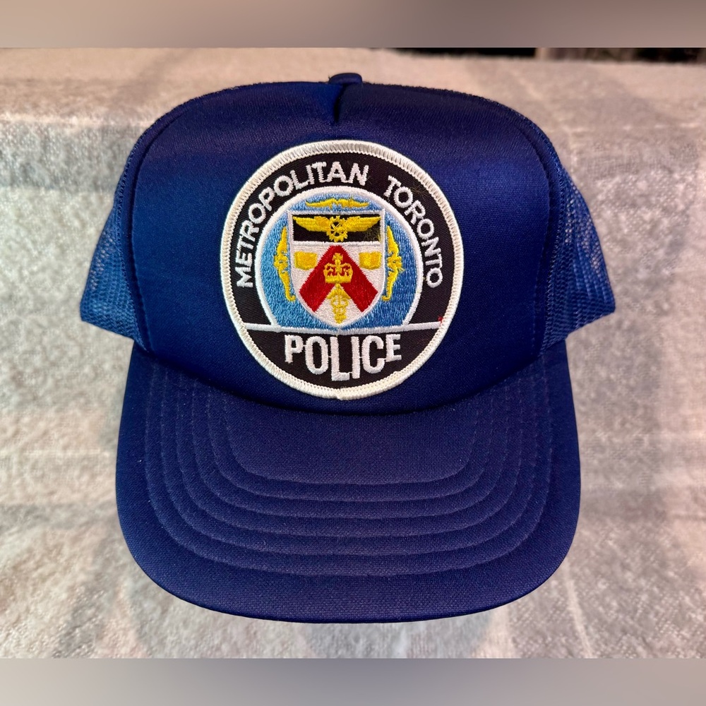 Vintage ‘90’s Toronto Canada Metropolitan Police Snapback Hat Blue NWOT